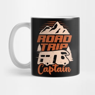 Road Trip Captain RV Camping Camper Gift Mug